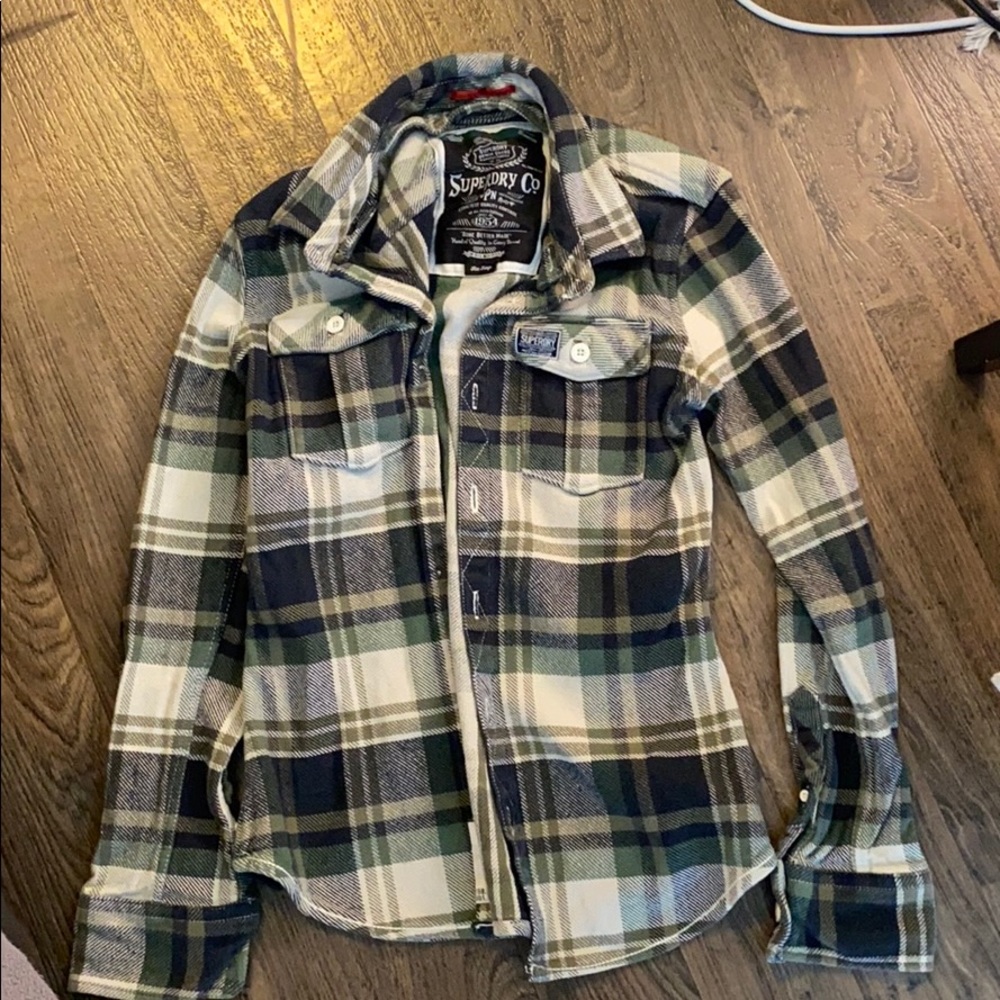 Men’s Superdry plaid shirt jacket